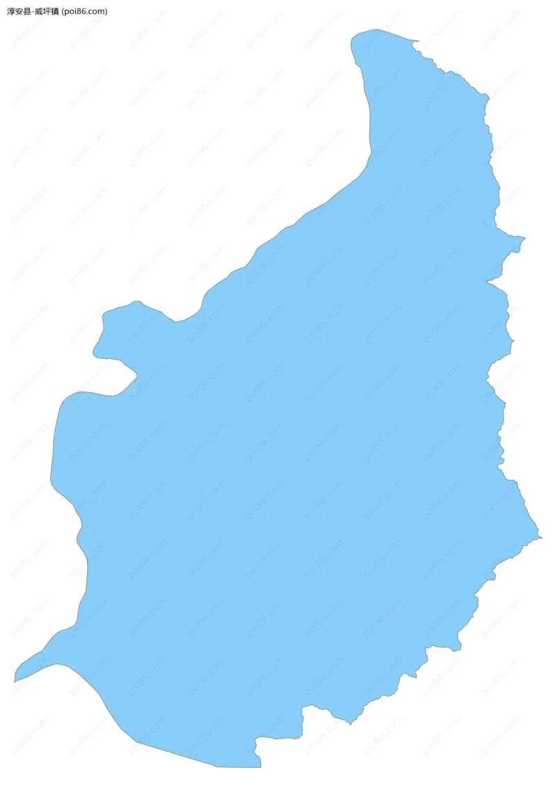 威坪镇边界地图