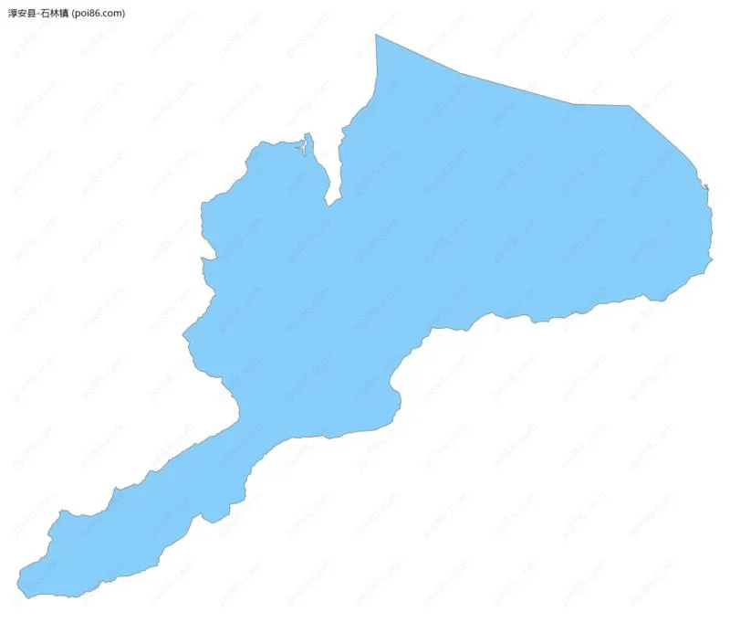 石林镇边界地图