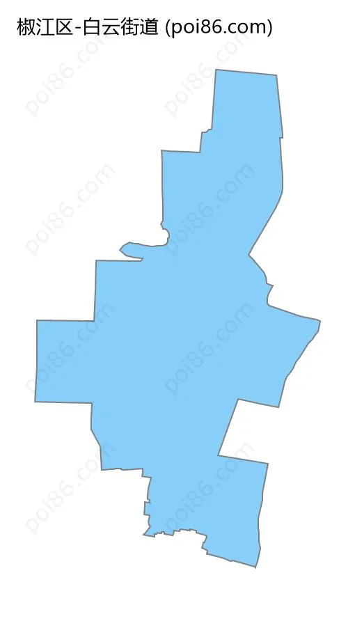 白云街道边界地图