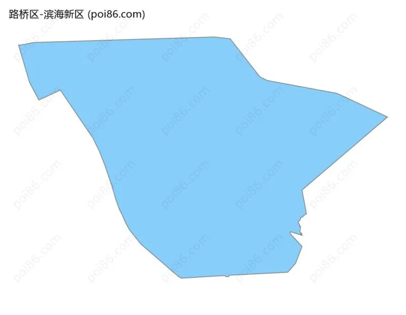 滨海新区边界地图