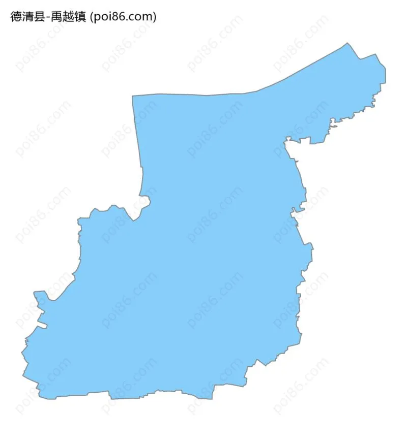 禹越镇边界地图