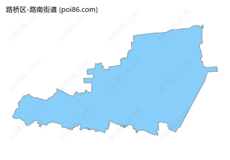 路南街道边界地图