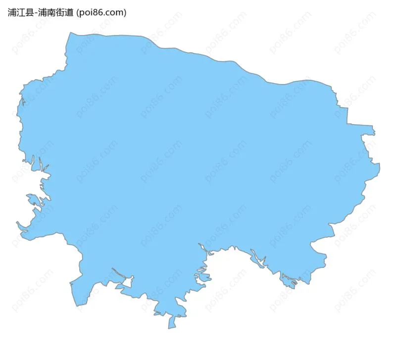浦南街道边界地图