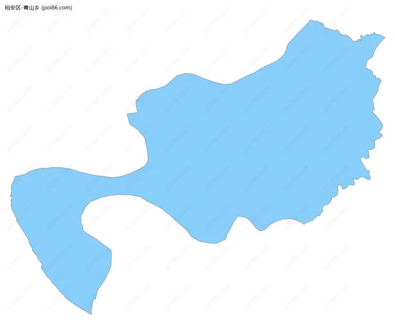 青山乡边界地图