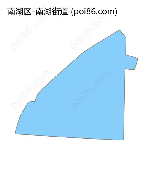 南湖街道边界地图
