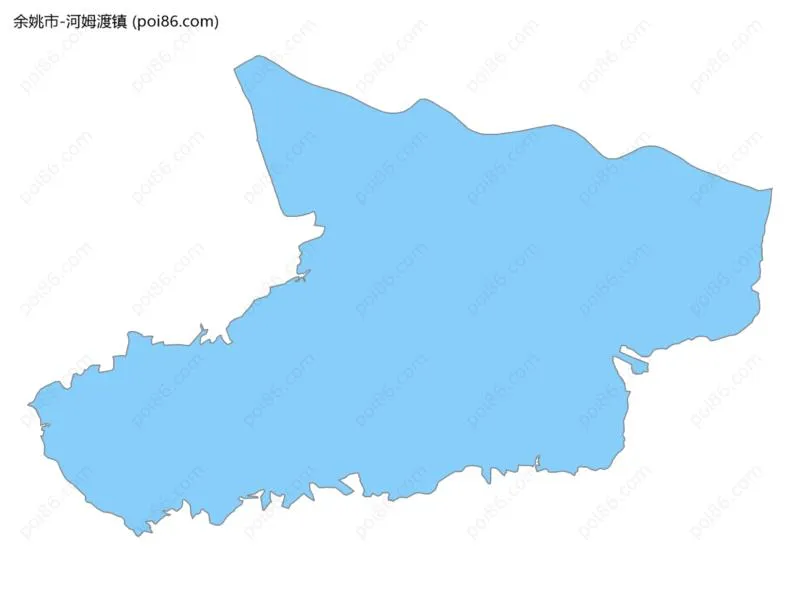 河姆渡镇边界地图