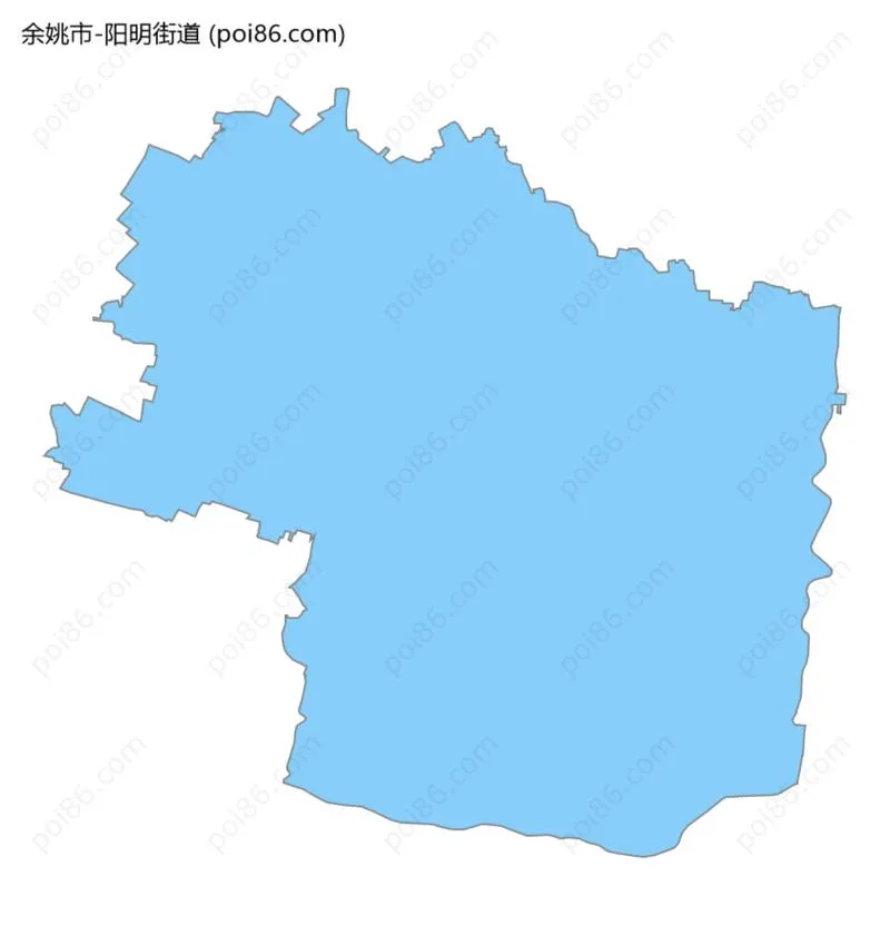 阳明街道边界地图