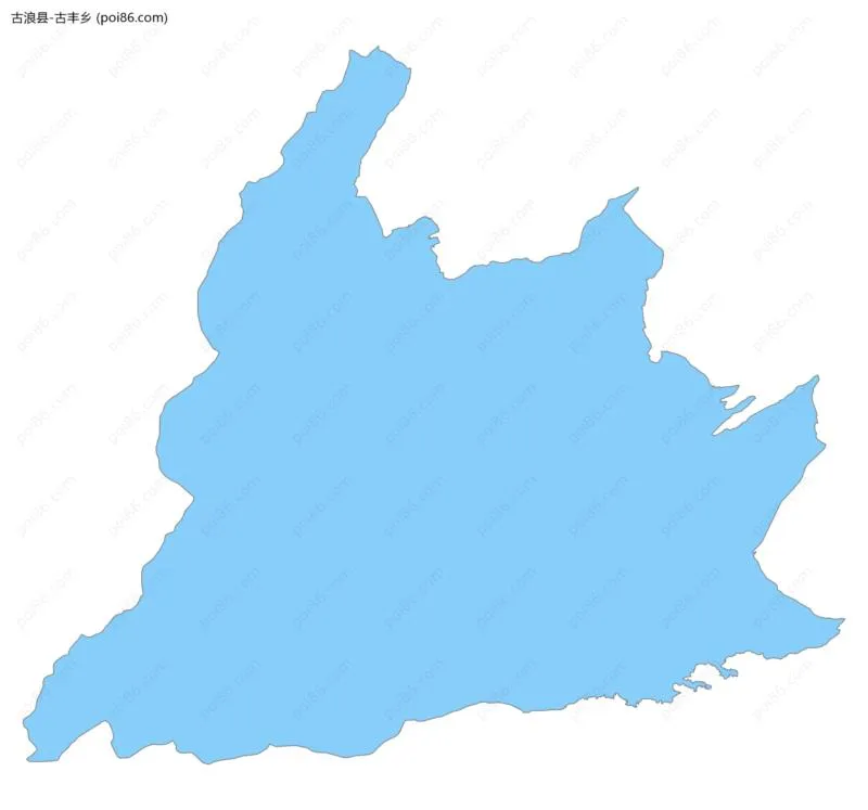 古丰乡边界地图