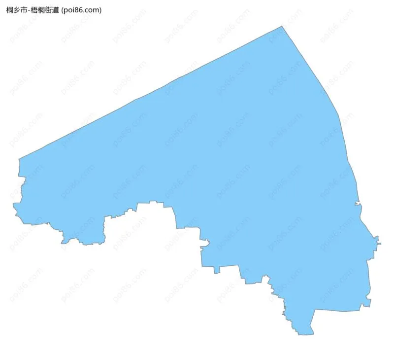 梧桐街道边界地图