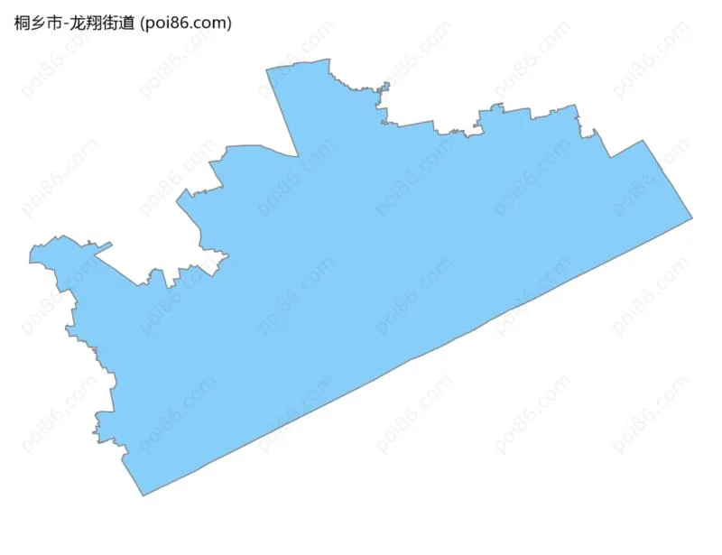 龙翔街道边界地图