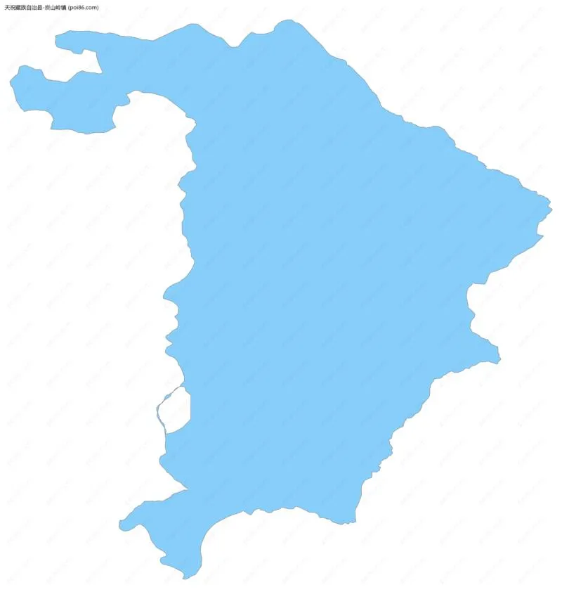 炭山岭镇边界地图