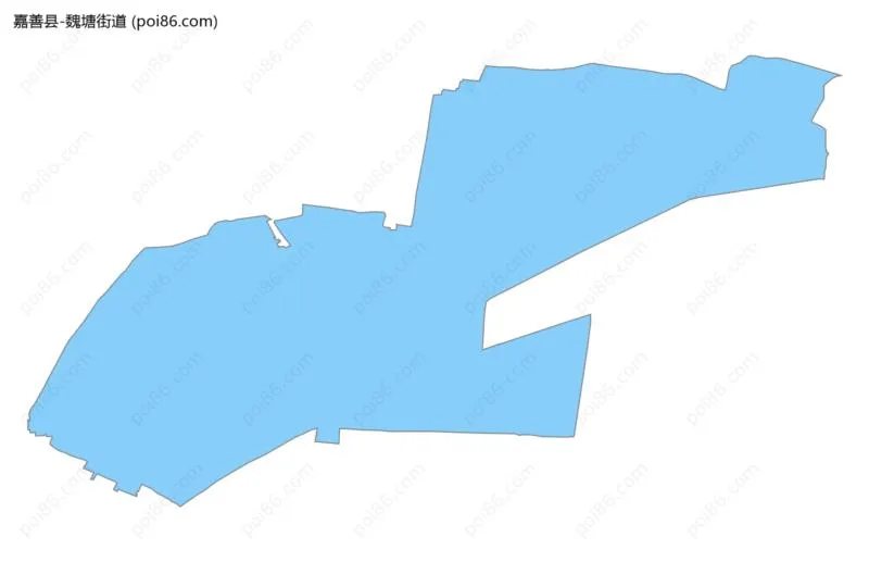 魏塘街道边界地图