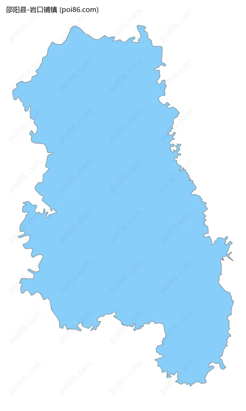 岩口铺镇边界地图