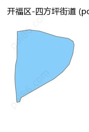 四方坪街道边界地图