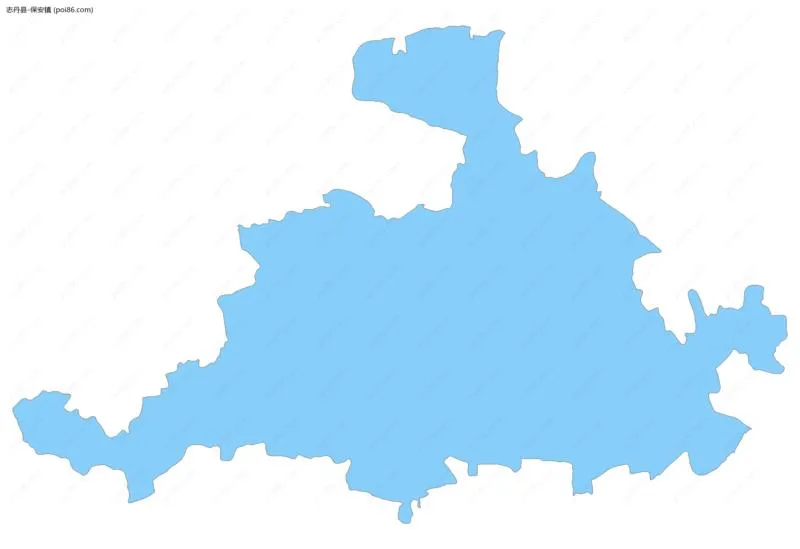 保安镇边界地图