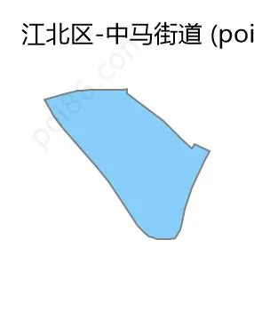 中马街道边界地图