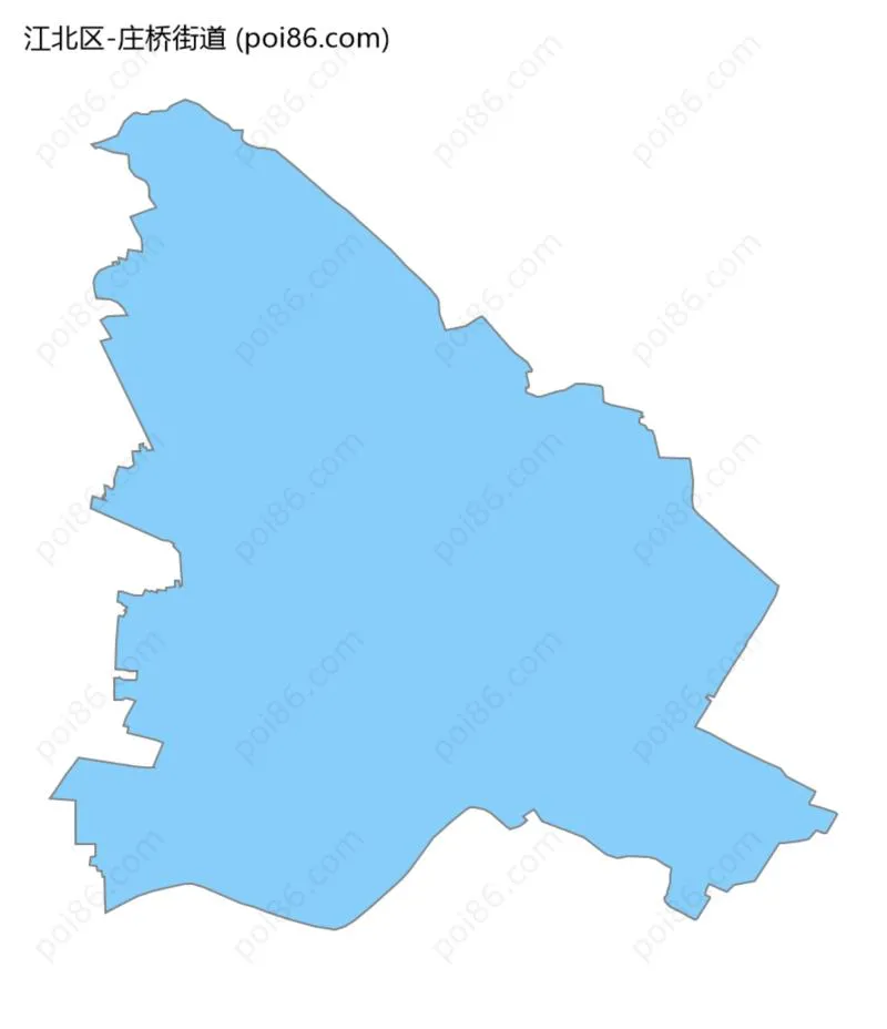 庄桥街道边界地图