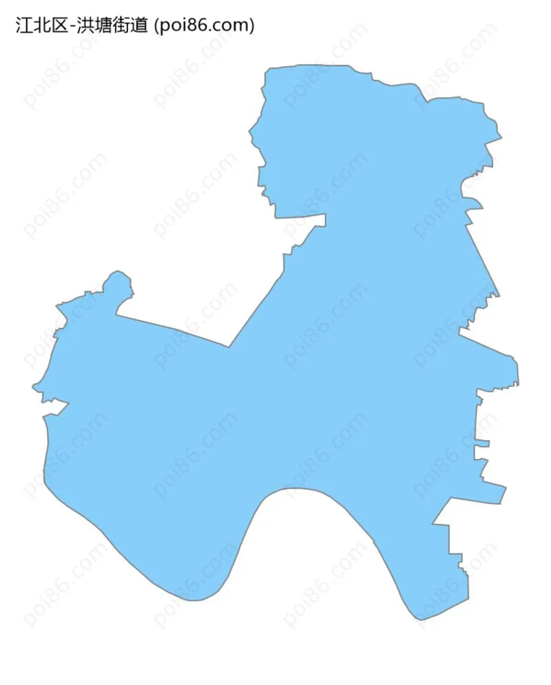 洪塘街道边界地图