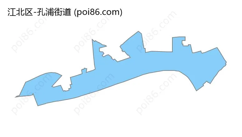 孔浦街道边界地图