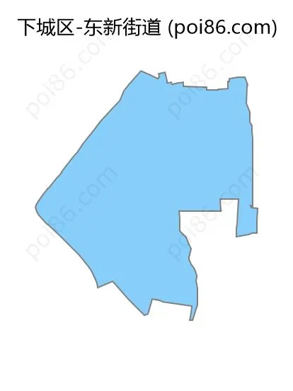 东新街道边界地图