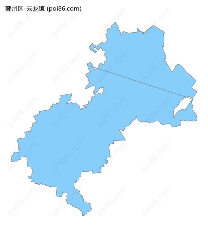 云龙镇边界地图