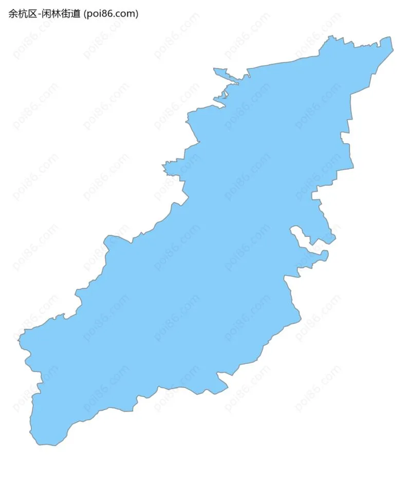 闲林街道边界地图