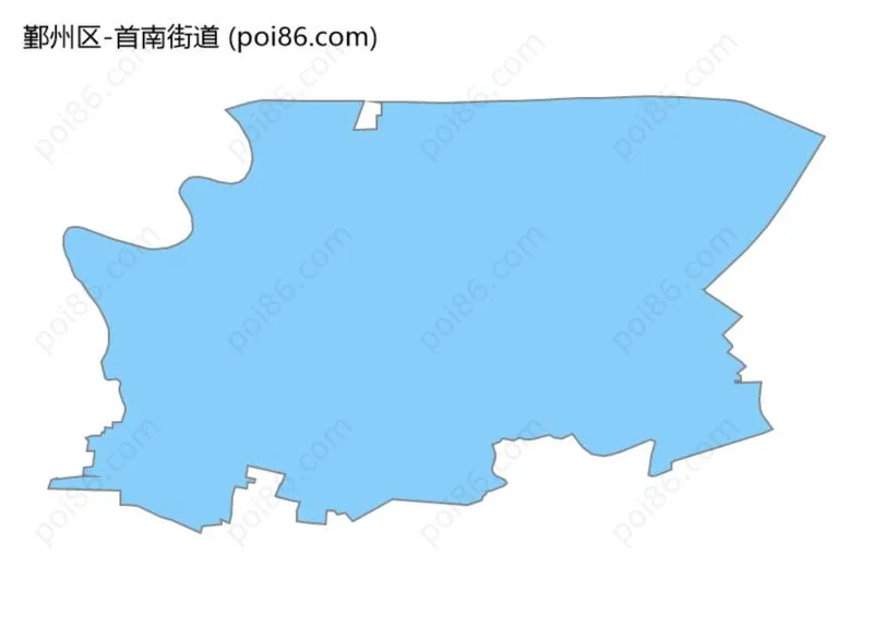 首南街道边界地图