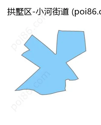 小河街道边界地图