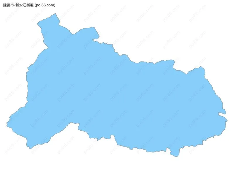 新安江街道边界地图