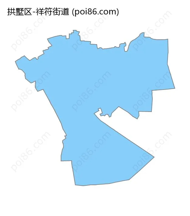 祥符街道边界地图