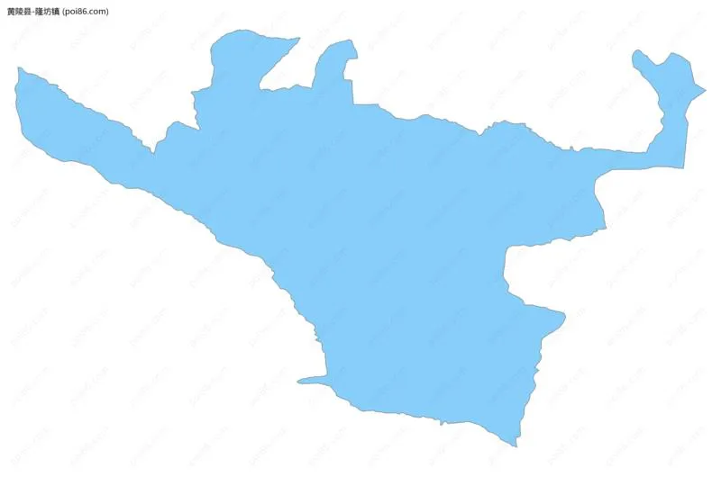 隆坊镇边界地图