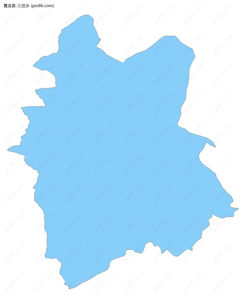 三岔乡边界地图