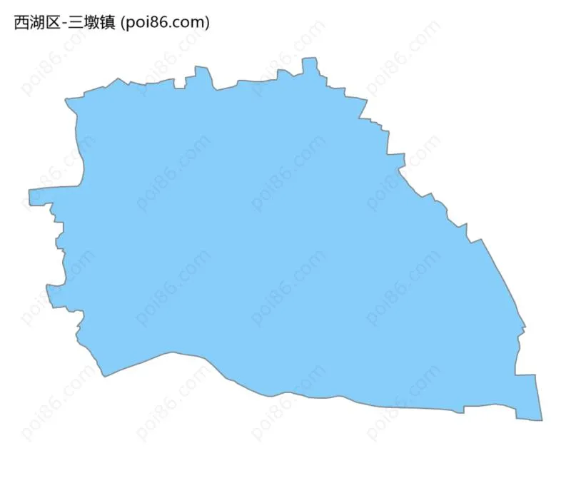 三墩镇边界地图