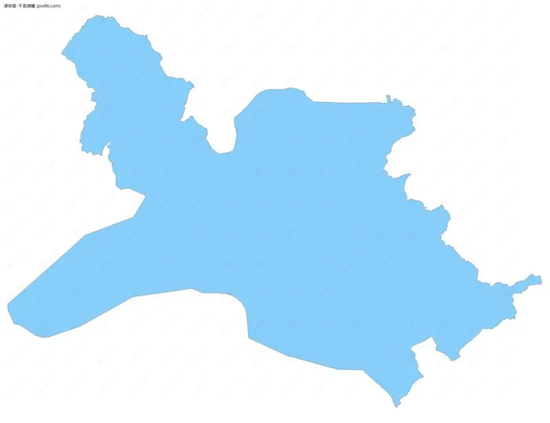 千岛湖镇边界地图