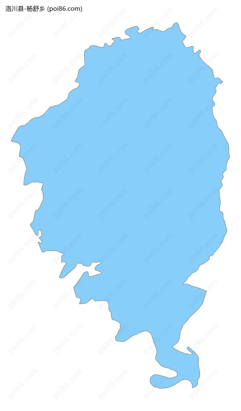 杨舒乡边界地图