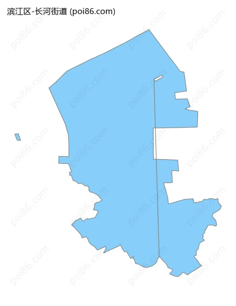长河街道边界地图