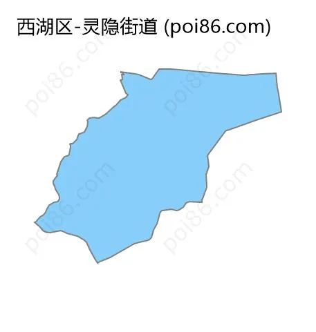 灵隐街道边界地图