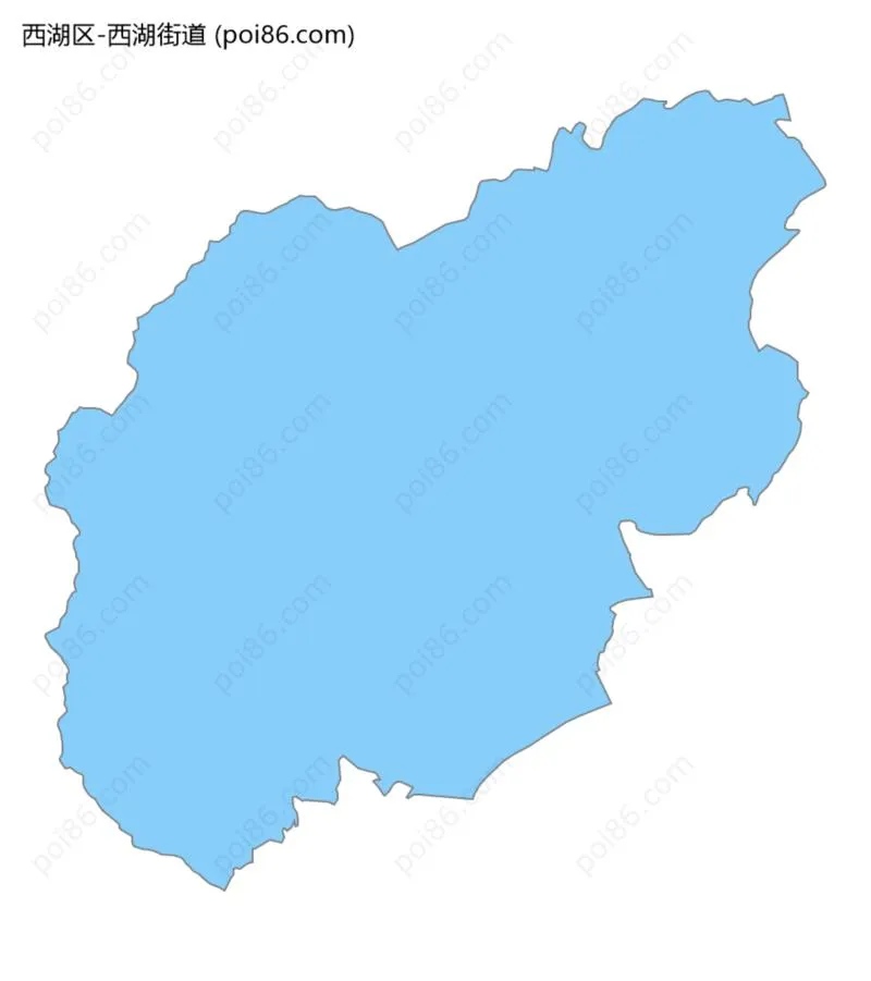 西湖街道边界地图