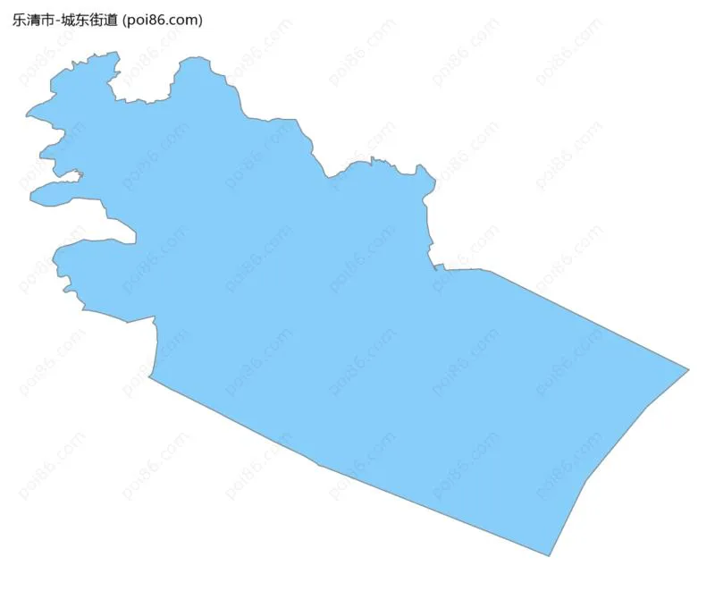 城东街道边界地图