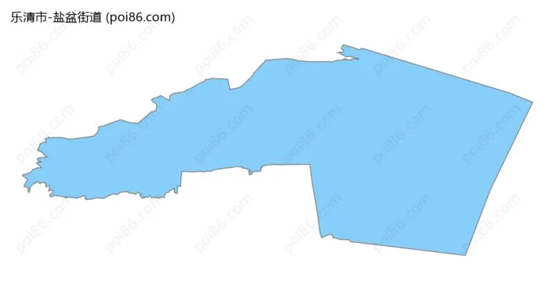 盐盆街道边界地图
