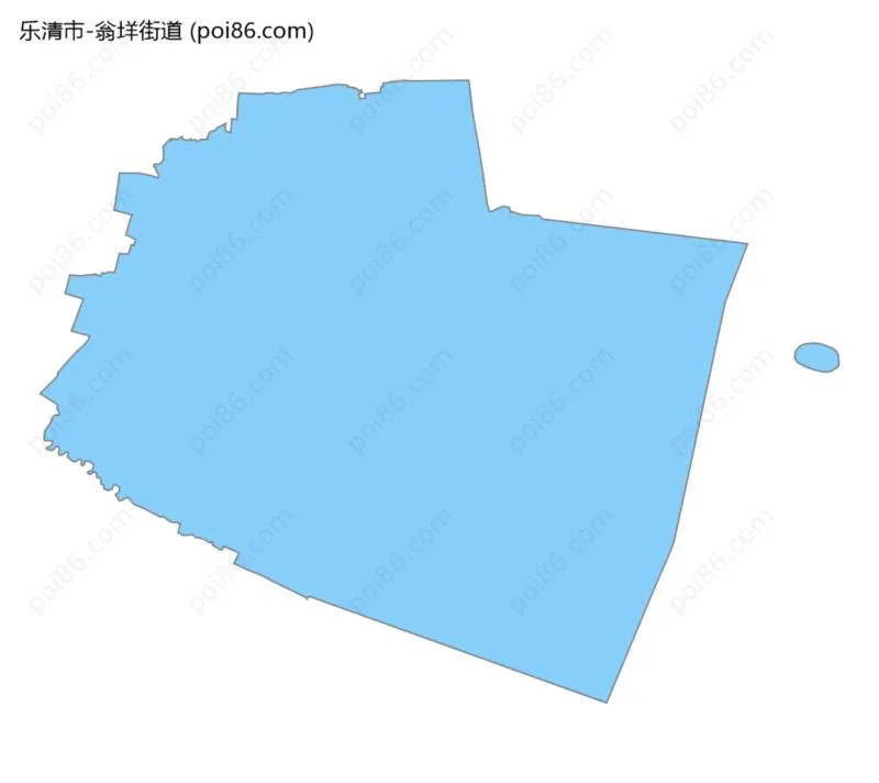 翁垟街道边界地图