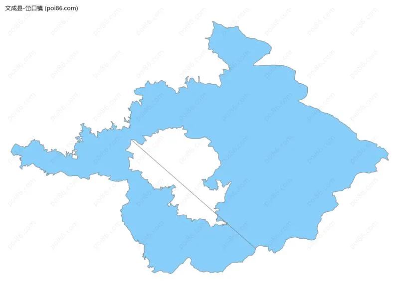 峃口镇边界地图