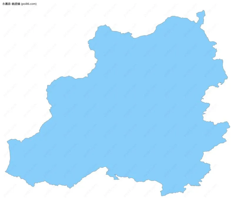 鹤盛镇边界地图