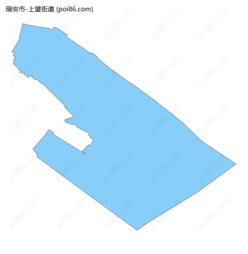 上望街道边界地图
