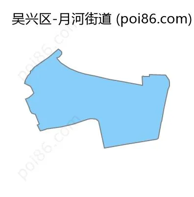 月河街道边界地图