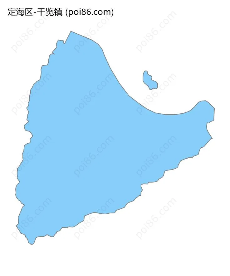 干览镇边界地图