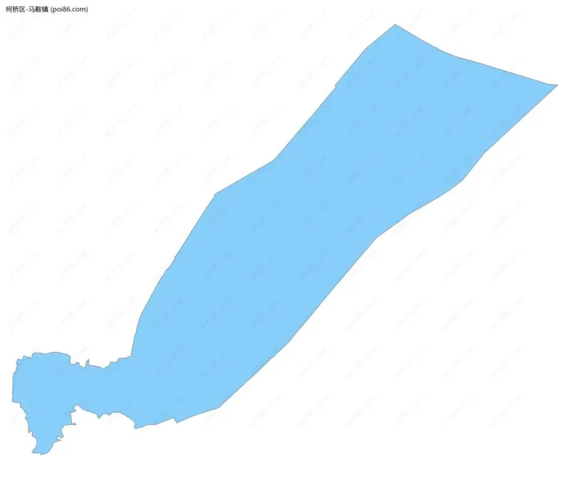 马鞍镇边界地图