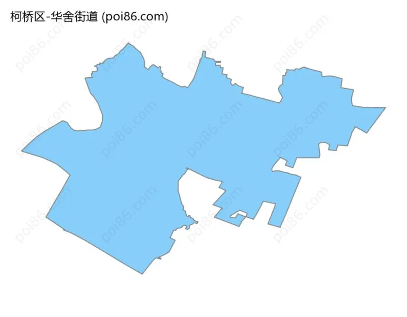 华舍街道边界地图