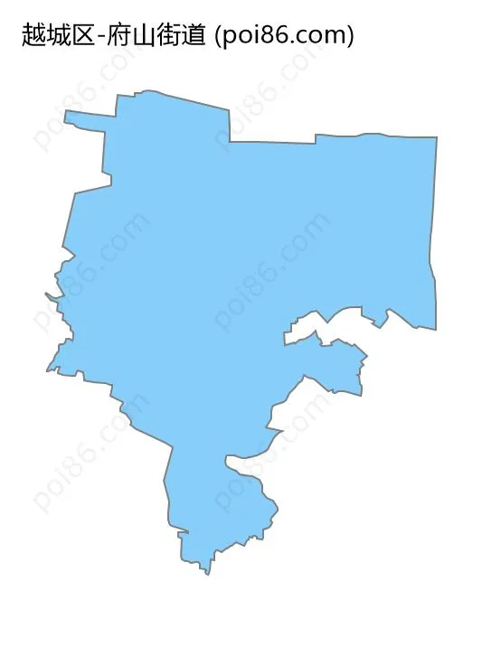 府山街道边界地图