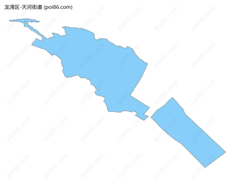 天河街道边界地图